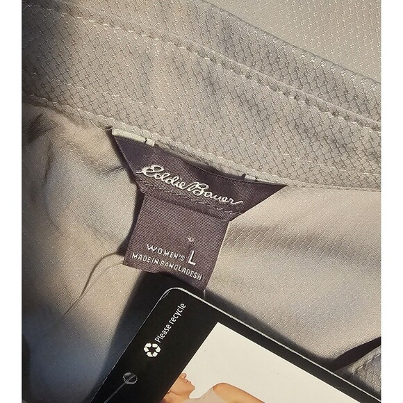 Eddie Bauer Women's Breathable Sleeveless Tech Shirt Gray Size Large NWT - Picture 6 of 10